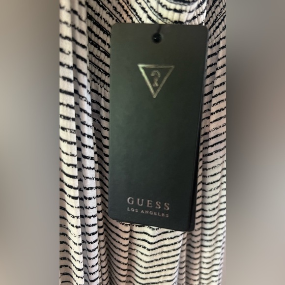 NWT GUESS Black & White Maxi Dress- X Small - Picture 5 of 6